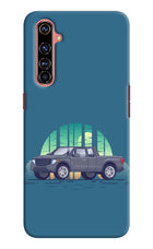 Retro Garage Vibe Realme X50 Pro Hard Case Back Cover by Casekaro