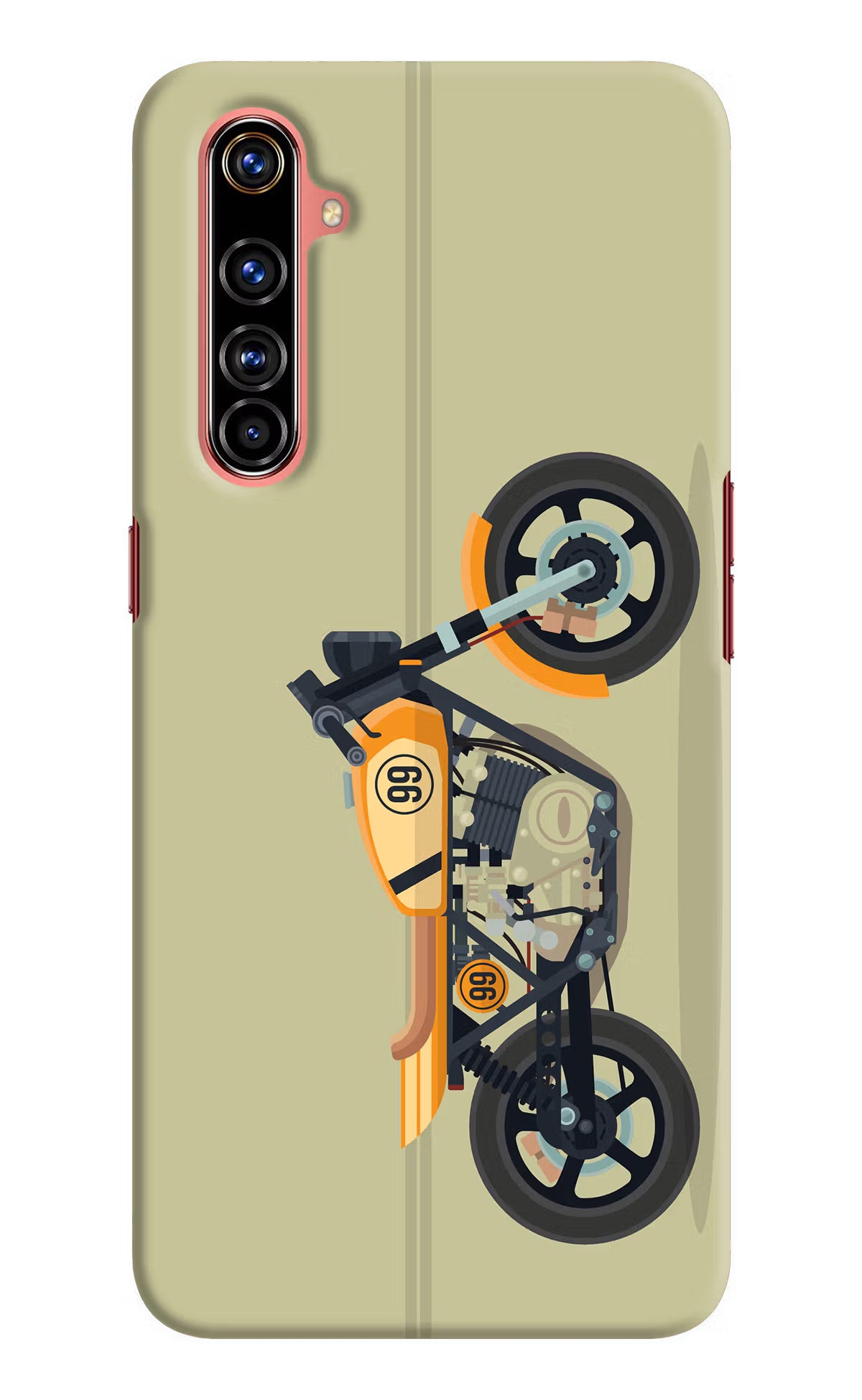 Vertical Speedster Realme X50 Pro Hard Case Back Cover by Casekaro