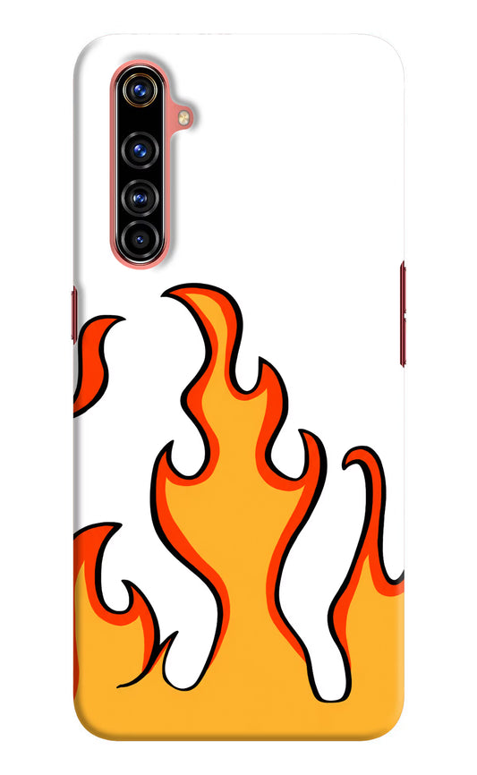 Fired Up – White Realme X50 Pro Hard Case Back Cover by Casekaro