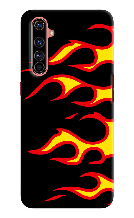Side Sweep Flames Realme X50 Pro Hard Case Back Cover by Casekaro