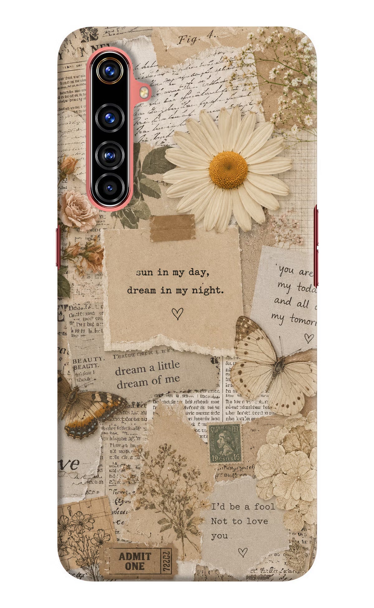 Vintage case Realme X50 Pro Back Cover