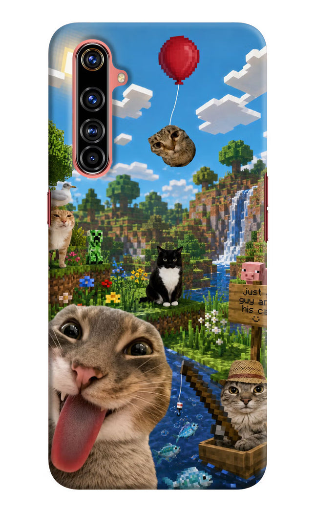 Minecraft Cat Chaos Realme X50 Pro Hard Case Back Cover by Casekaro