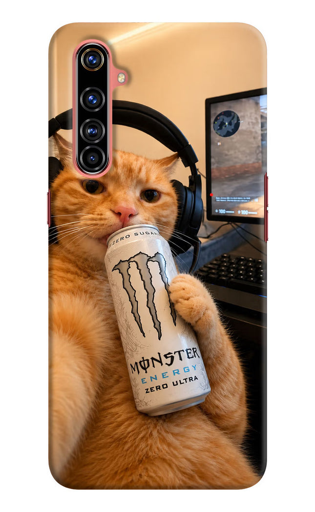 Gamer Cat Energy Realme X50 Pro Hard Case Back Cover by Casekaro