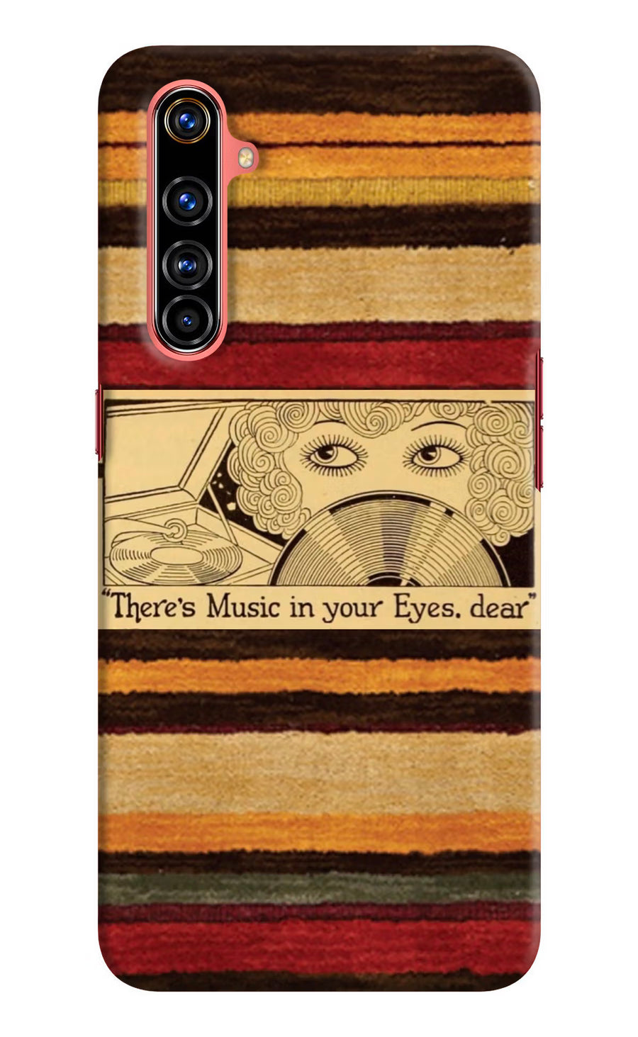 Vinyl Stripes Realme X50 Pro Back Cover, Hard case