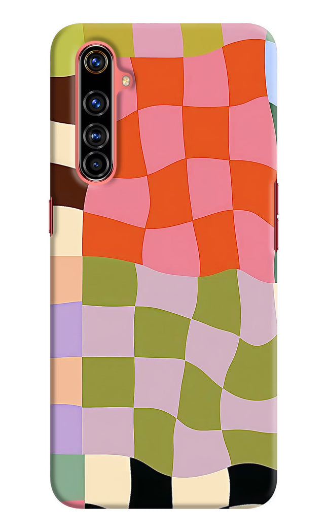 Wavy Grid Realme X50 Pro Hard Case Back Cover by Casekaro