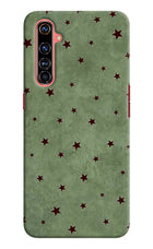 Green Stars Realme X50 Pro Hard Case Back Cover by Casekaro