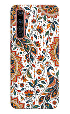 White Mayura Realme X50 Pro Hard Case Back Cover by Casekaro