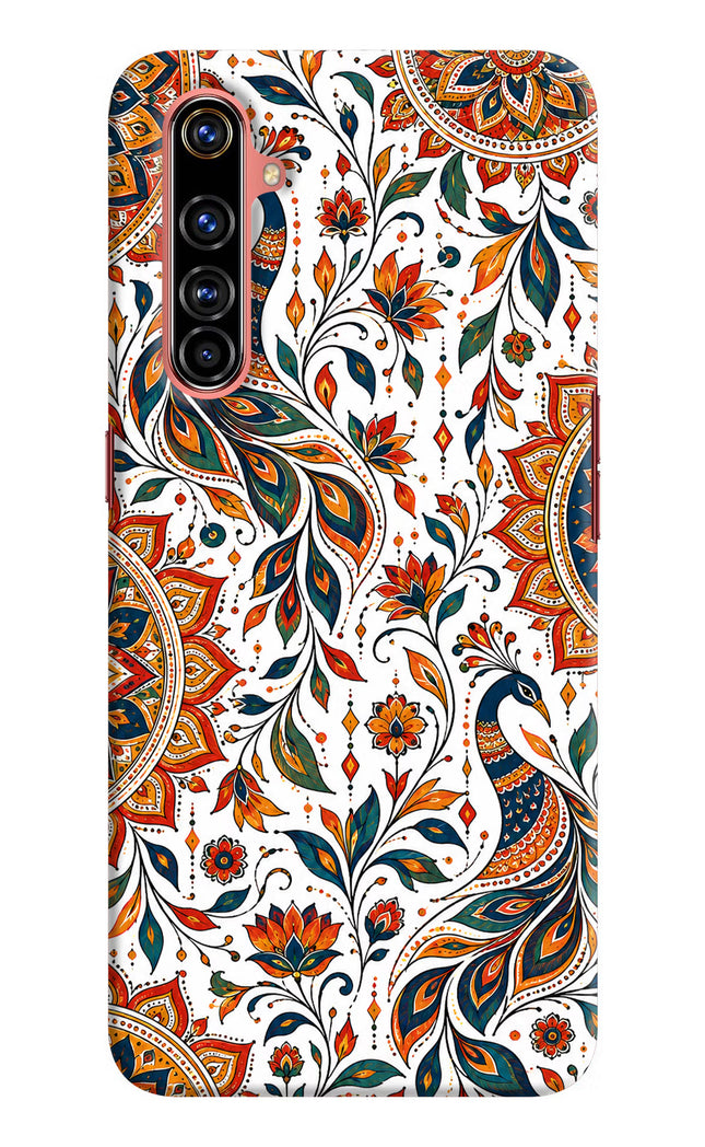 White Mayura Realme X50 Pro Hard Case Back Cover by Casekaro