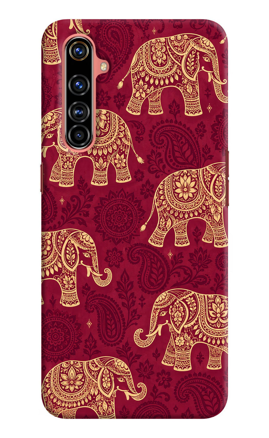 Maroon Elephant Realme X50 Pro Back Cover, Hard case