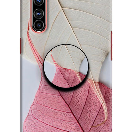 White Pink Leaf Realme X50 Pro Pop Case by Casekaro