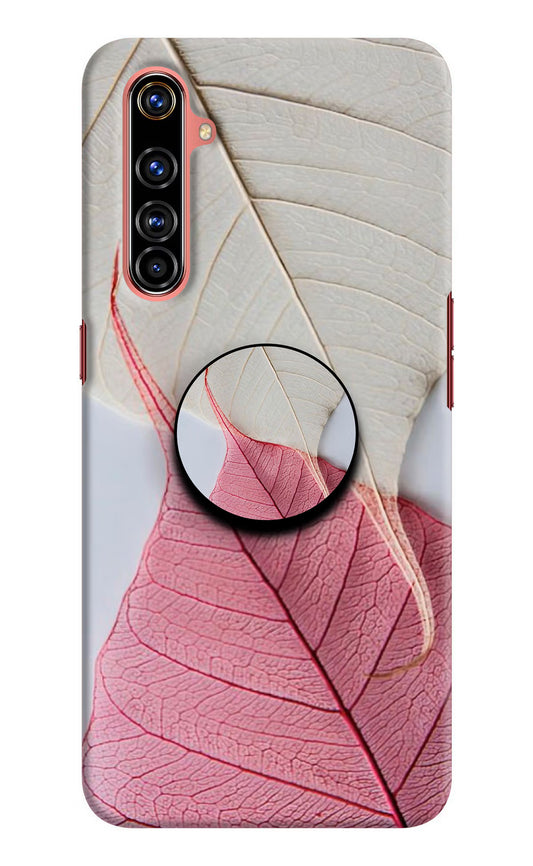 White Pink Leaf Realme X50 Pro Pop Case by Casekaro