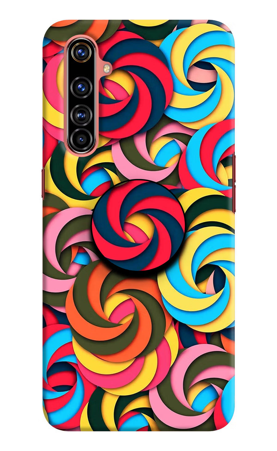 Spiral Pattern Realme X50 Pro Pop Case, Hard case