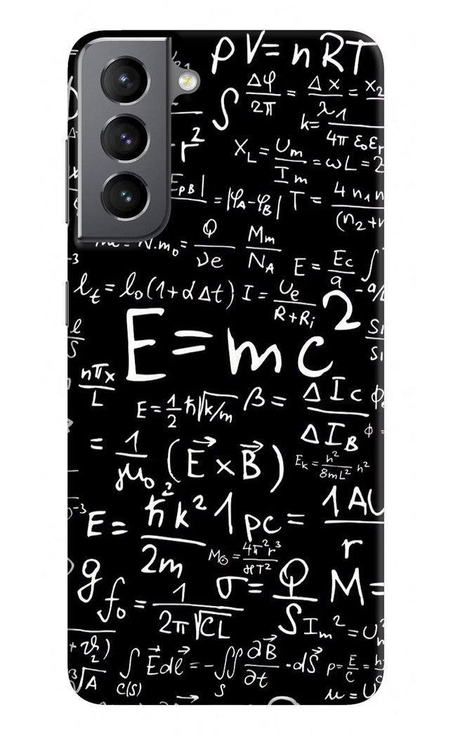 Physics Formula Samsung S21 Hard Case Back Cover by Casekaro