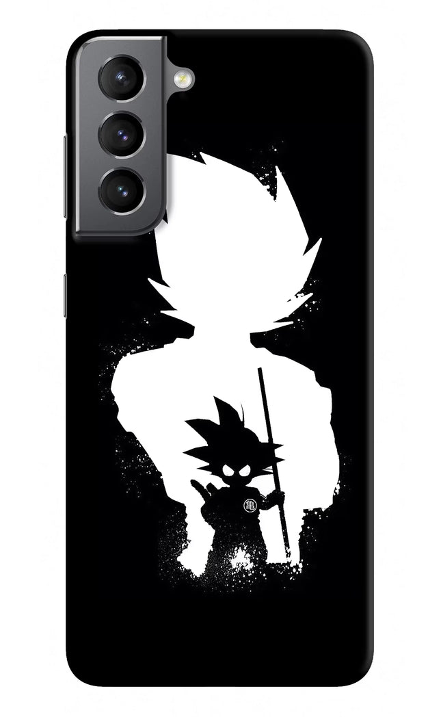 Goku Shadow Samsung S21 Hard Case Back Cover by Casekaro