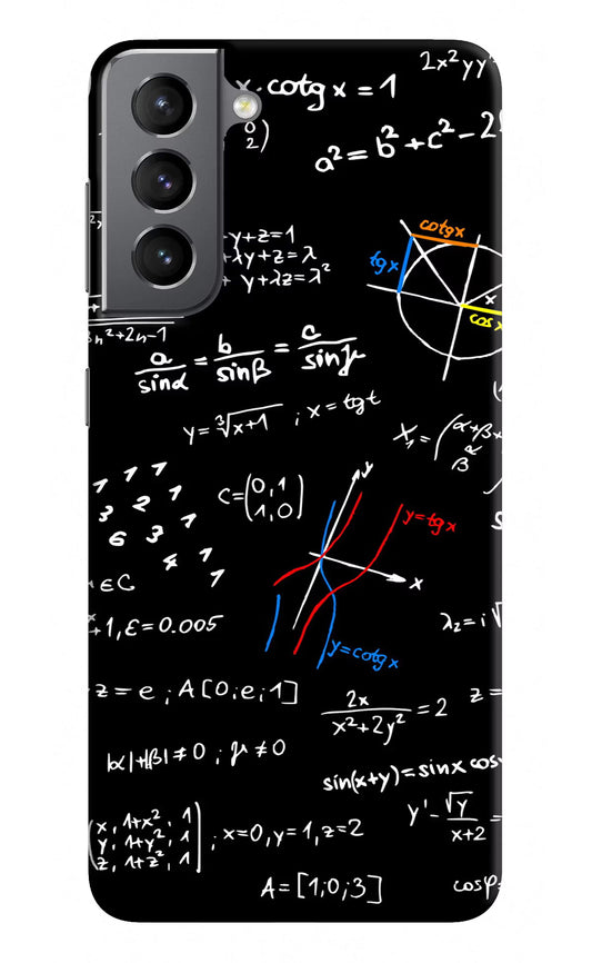 Mathematics Formula Samsung S21 Hard Case Back Cover by Casekaro