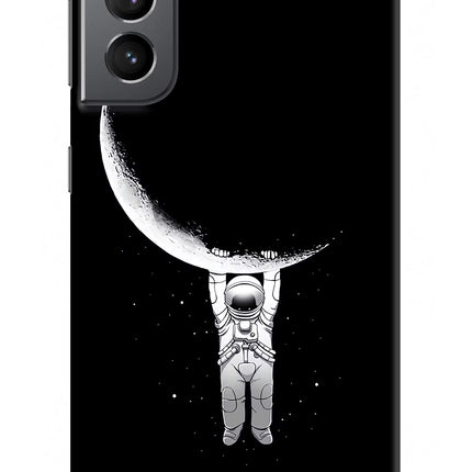 Moon Space Samsung S21 Hard Case Back Cover by Casekaro