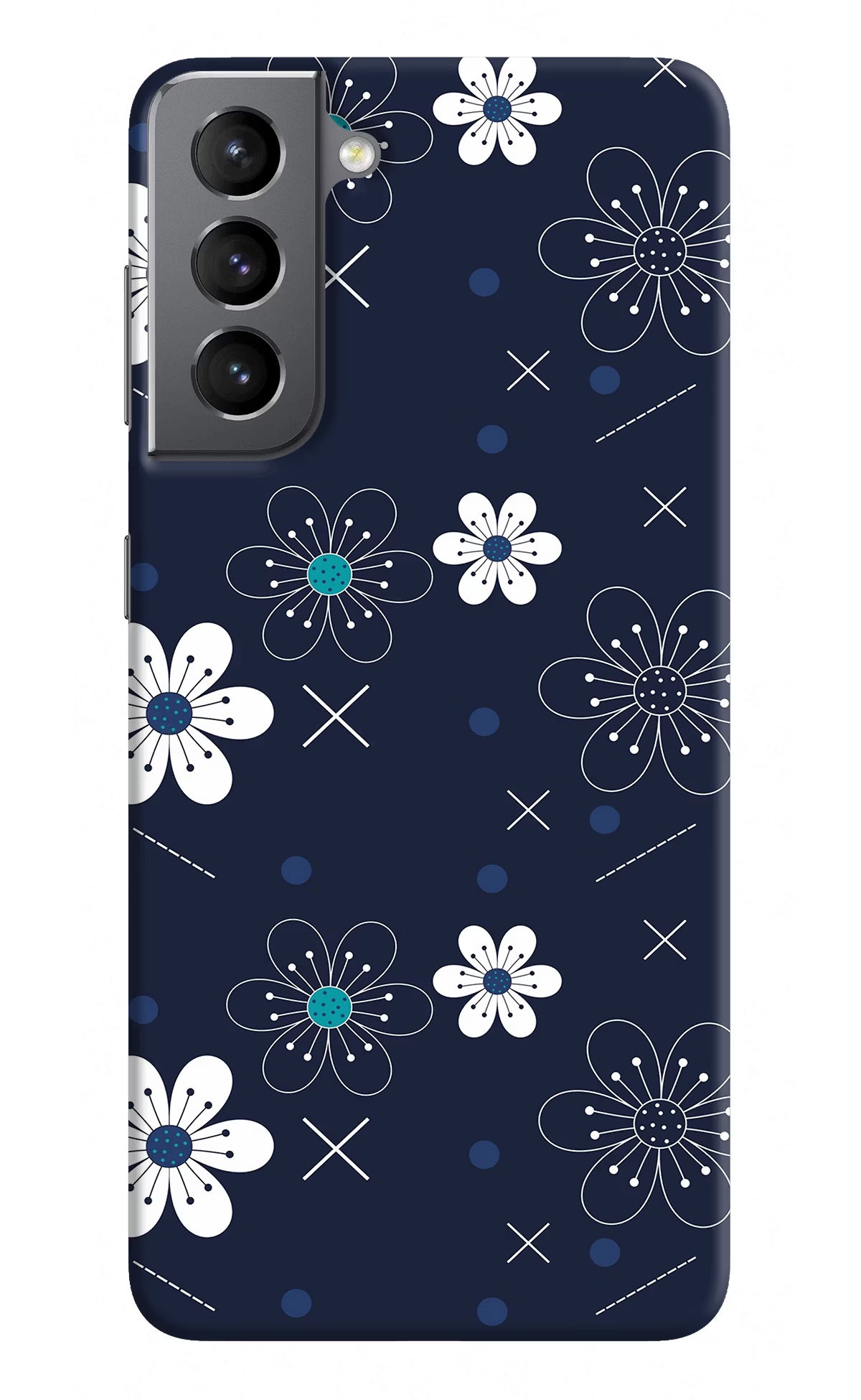 Flowers Samsung S21 Hard Case Back Cover by Casekaro