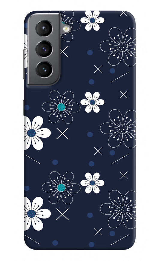 Flowers Samsung S21 Hard Case Back Cover by Casekaro