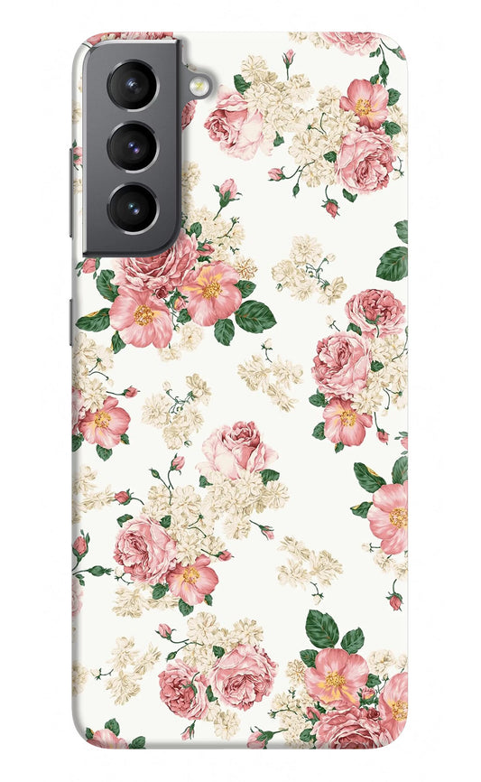 Flowers Samsung S21 Hard Case Back Cover by Casekaro