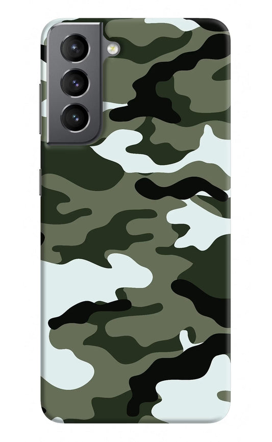 Camouflage Samsung S21 Hard Case Back Cover by Casekaro