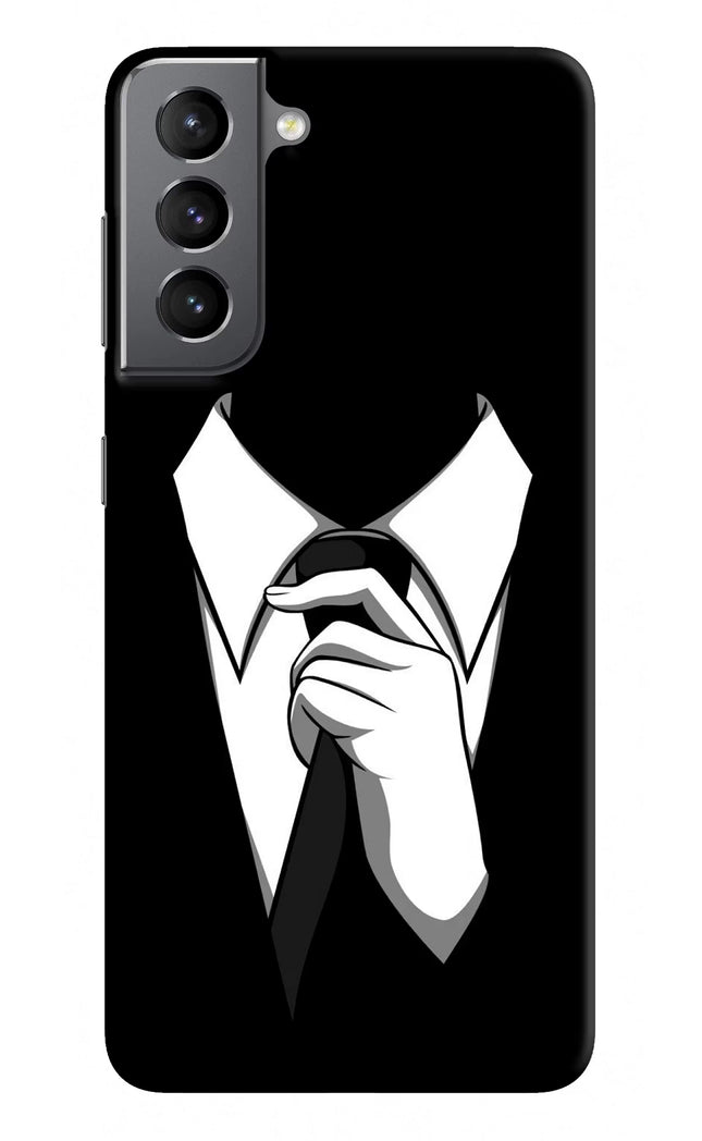 Black Tie Samsung S21 Hard Case Back Cover by Casekaro