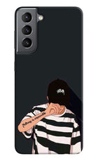 Aesthetic Boy Samsung S21 Hard Case Back Cover by Casekaro