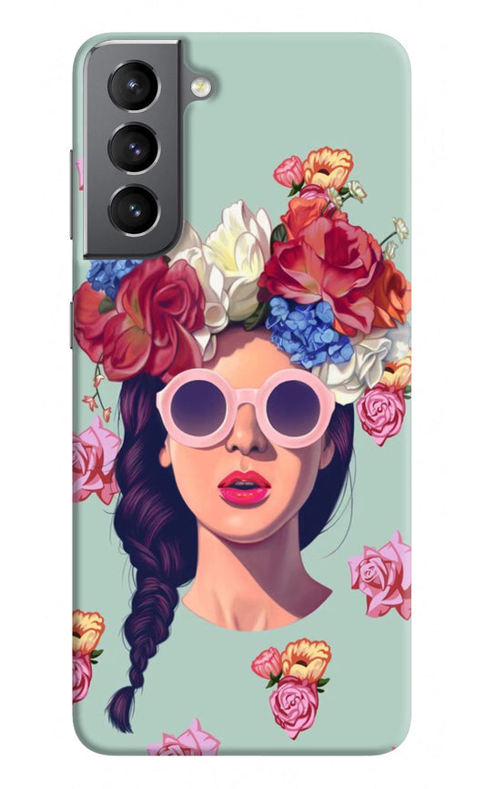 Pretty Girl Samsung S21 Hard Case Back Cover by Casekaro