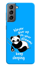 Keep Sleeping Samsung S21 Hard Case Back Cover by Casekaro