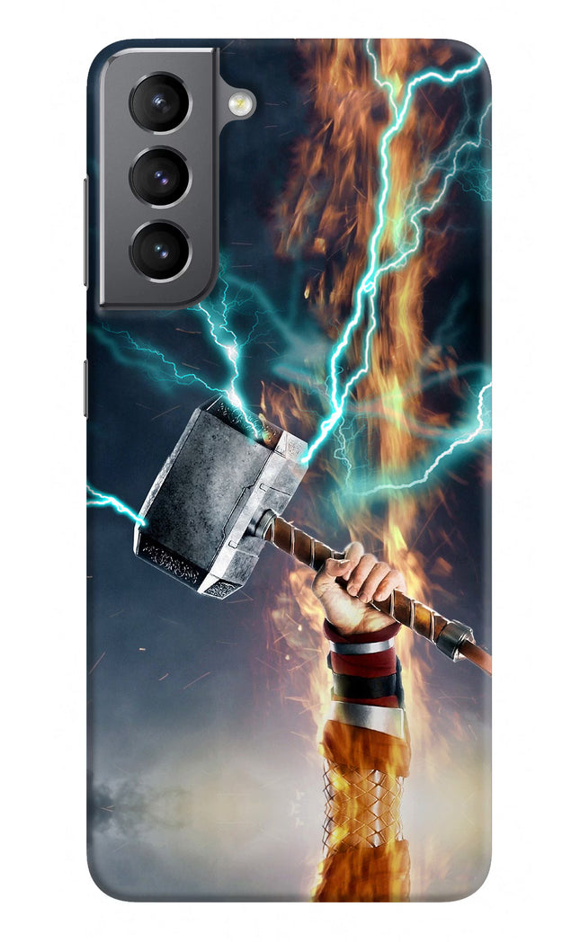 Thor Hammer Mjolnir Samsung S21 Hard Case Back Cover by Casekaro