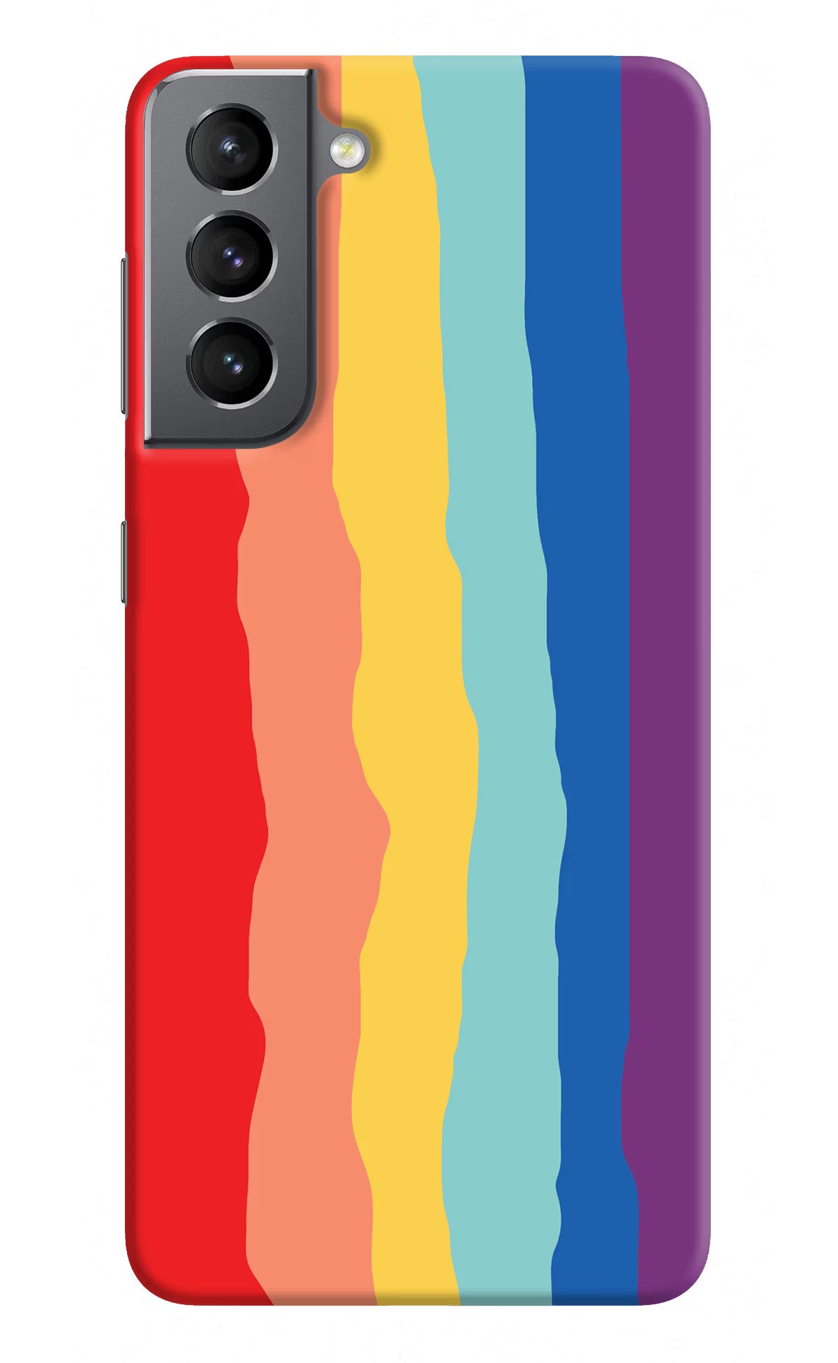 Rainbow Samsung S21 Hard Case Back Cover by Casekaro