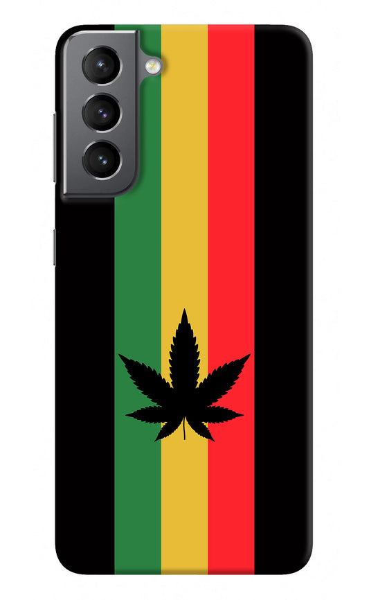 Weed Flag Samsung S21 Hard Case Back Cover by Casekaro
