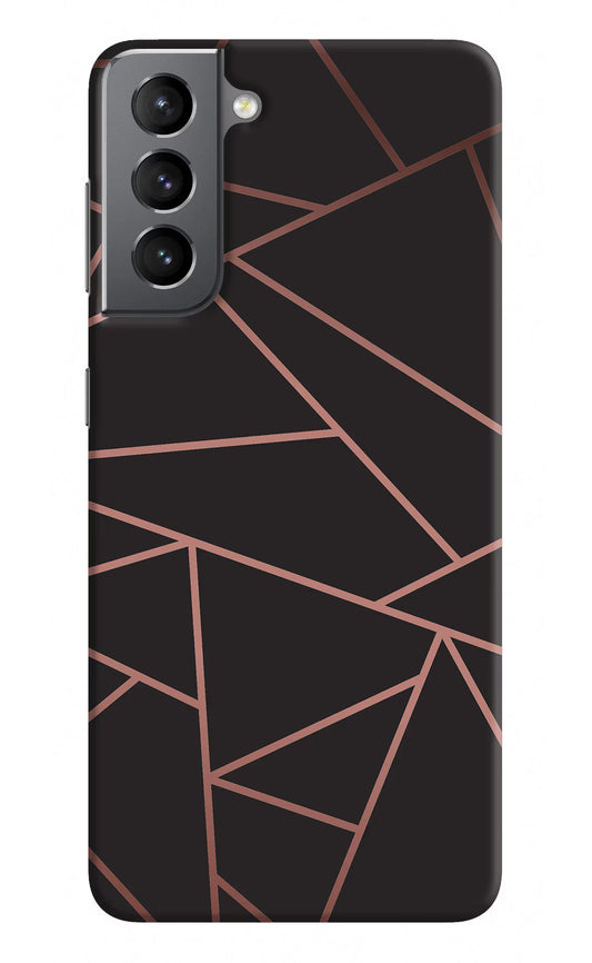 Geometric Pattern Samsung S21 Hard Case Back Cover by Casekaro