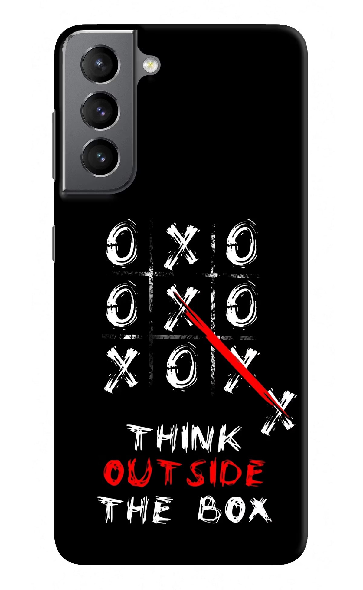 Think out of the BOX Samsung S21 Hard Case Back Cover by Casekaro