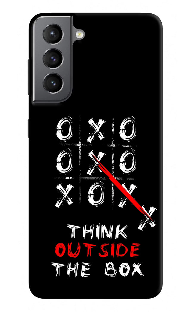 Think out of the BOX Samsung S21 Hard Case Back Cover by Casekaro