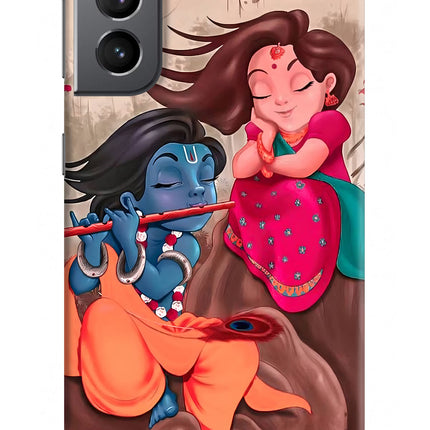 Radhe Krishna Samsung S21 Hard Case Back Cover by Casekaro