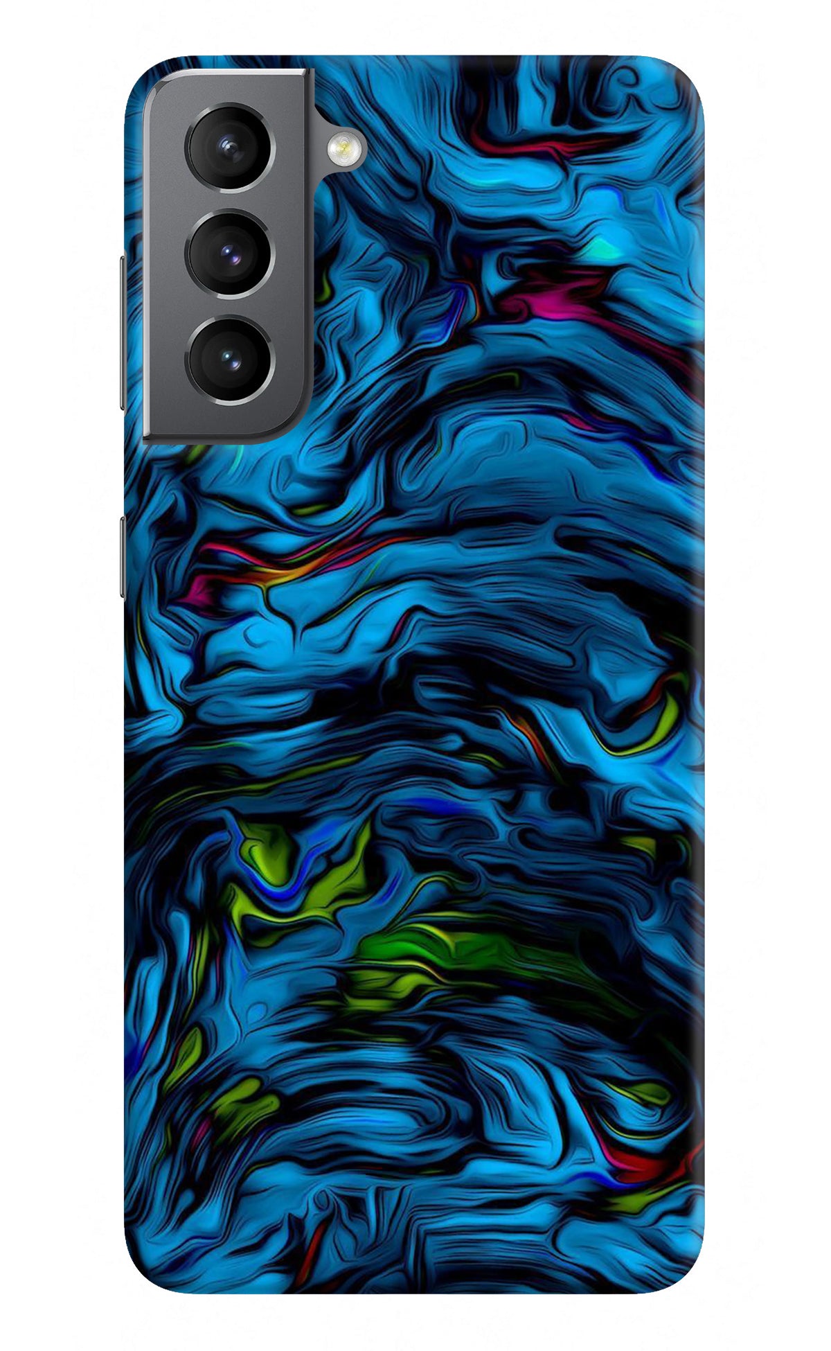 Dark Blue Abstract Samsung S21 Back Cover