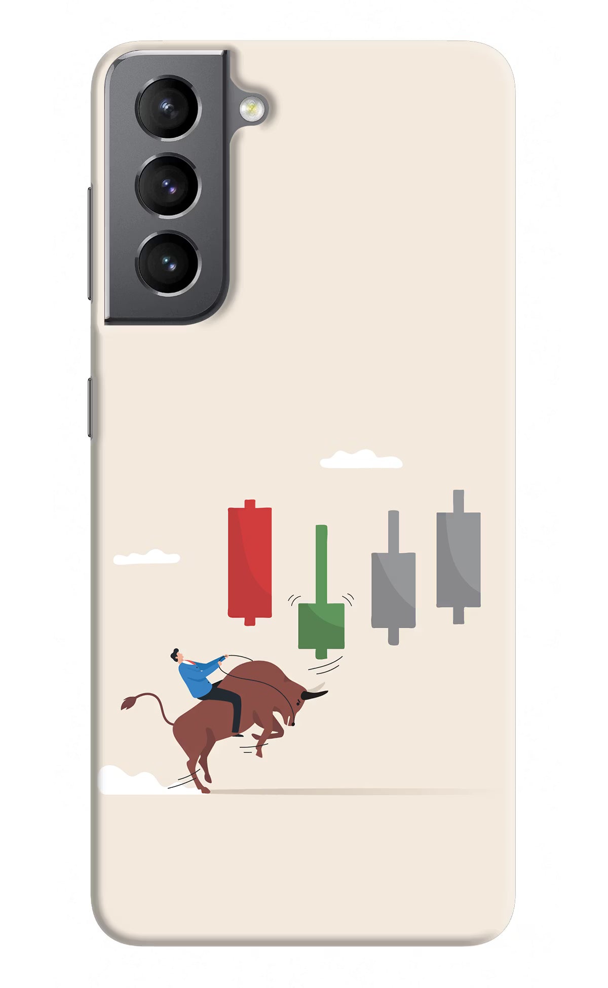 Bull Trading Momentum Samsung S21 Hard Case Back Cover by Casekaro