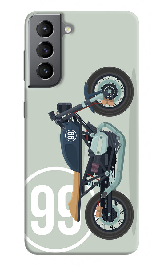Classic Cafe Racer 99 Samsung S21 Hard Case Back Cover by Casekaro