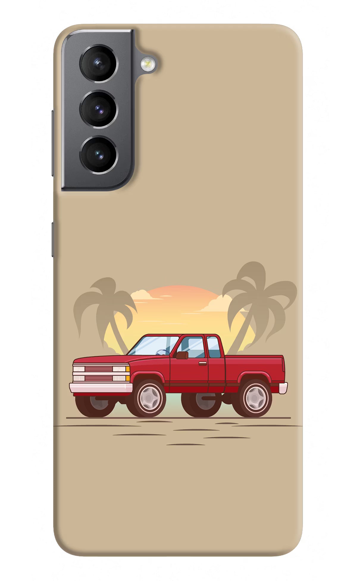 Desert Classic Drive Samsung S21 Hard Case Back Cover by Casekaro