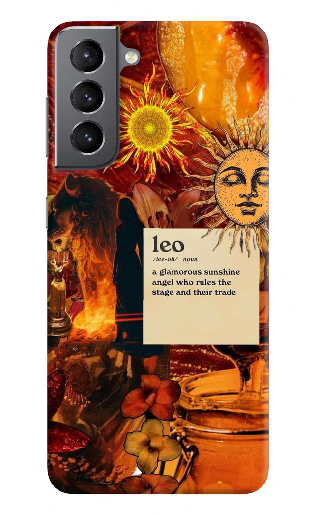 Leo Zodiac Samsung S21 Hard Case Back Cover by Casekaro