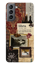 Libra Zodiac Samsung S21 Hard Case Back Cover by Casekaro