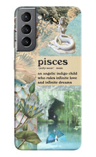 Pisces Zodiac Samsung S21 Hard Case Back Cover by Casekaro