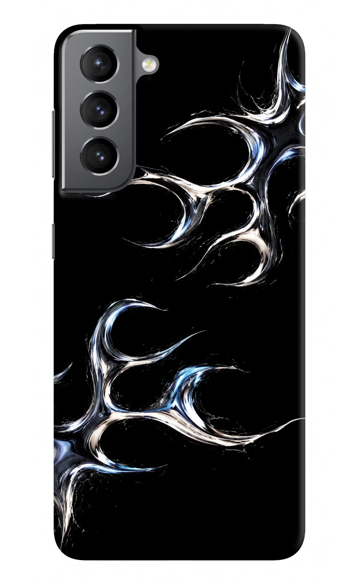Chrome Tribal Samsung S21 Hard Case Back Cover by Casekaro
