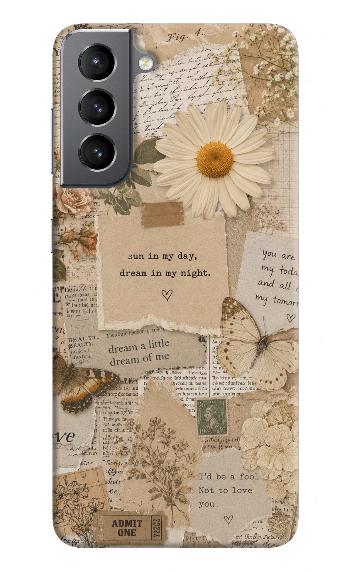 Vintage case Samsung S21 Back Cover