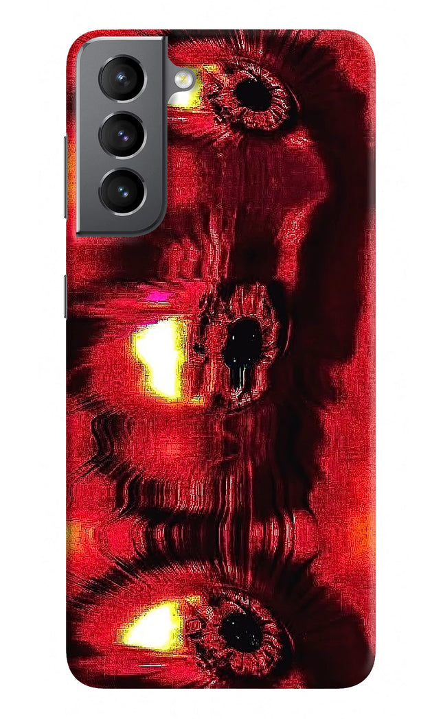 Fire Eye Samsung S21 Hard Case Back Cover by Casekaro