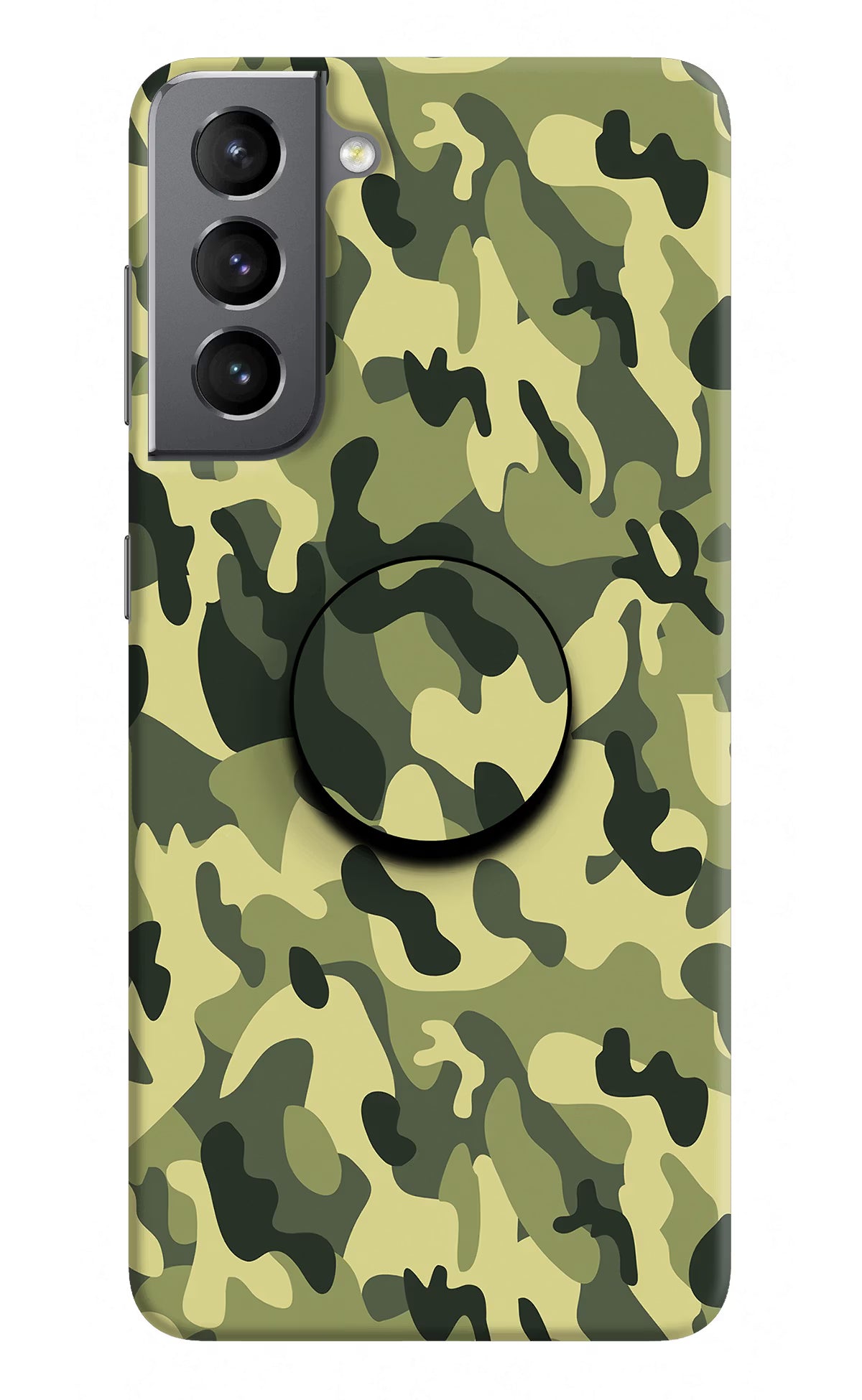 Camouflage Samsung S21 Pop Case by Casekaro