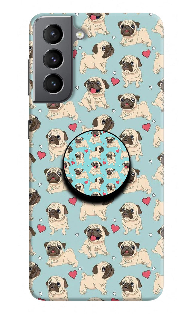 Pug Dog Samsung S21 Pop Case by Casekaro