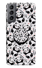 Cute Panda Samsung S21 Pop Case by Casekaro