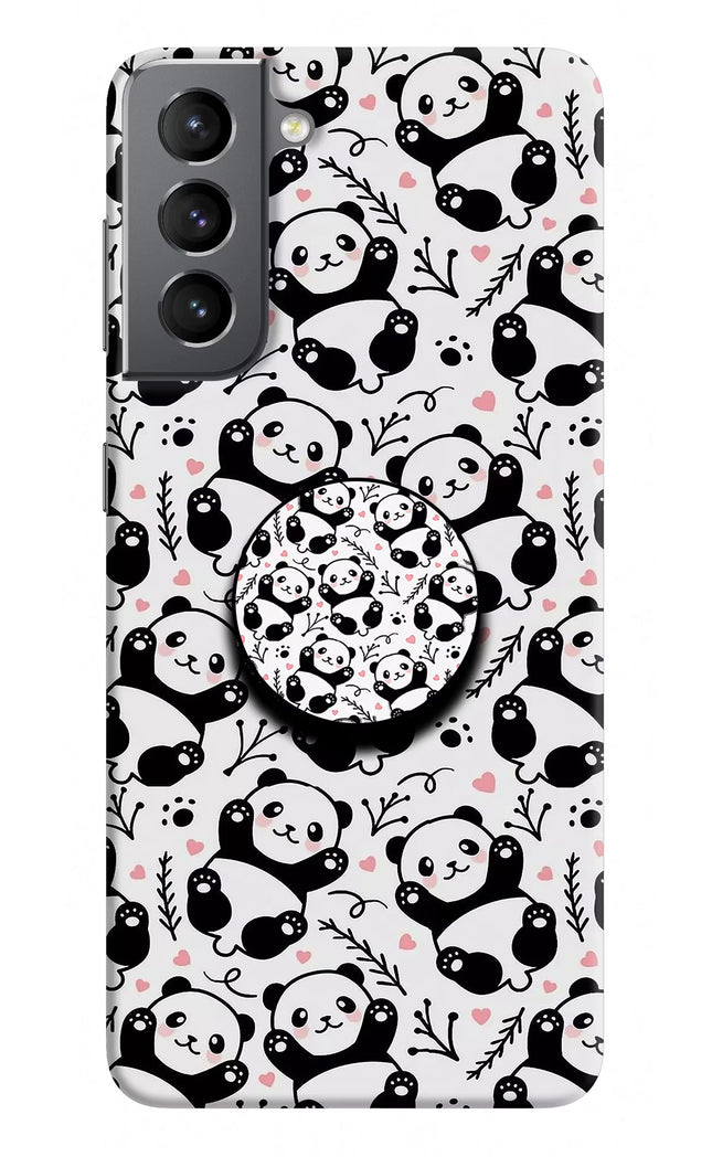 Cute Panda Samsung S21 Pop Case by Casekaro