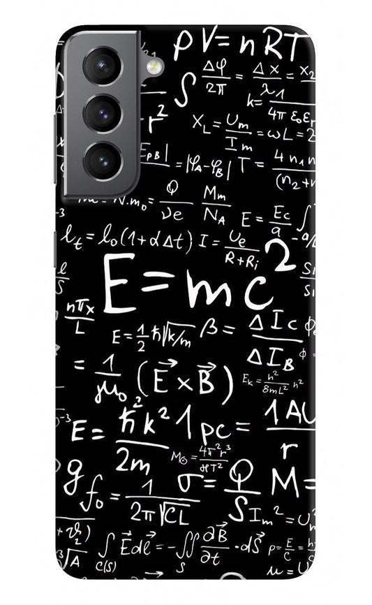 Physics Formula Samsung S21 Plus Hard Case Back Cover by Casekaro
